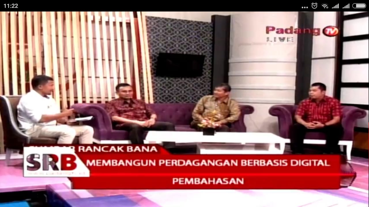 Talkshow ‘Membangun Perdagangan Berbasis Digital’ di Padang TV
