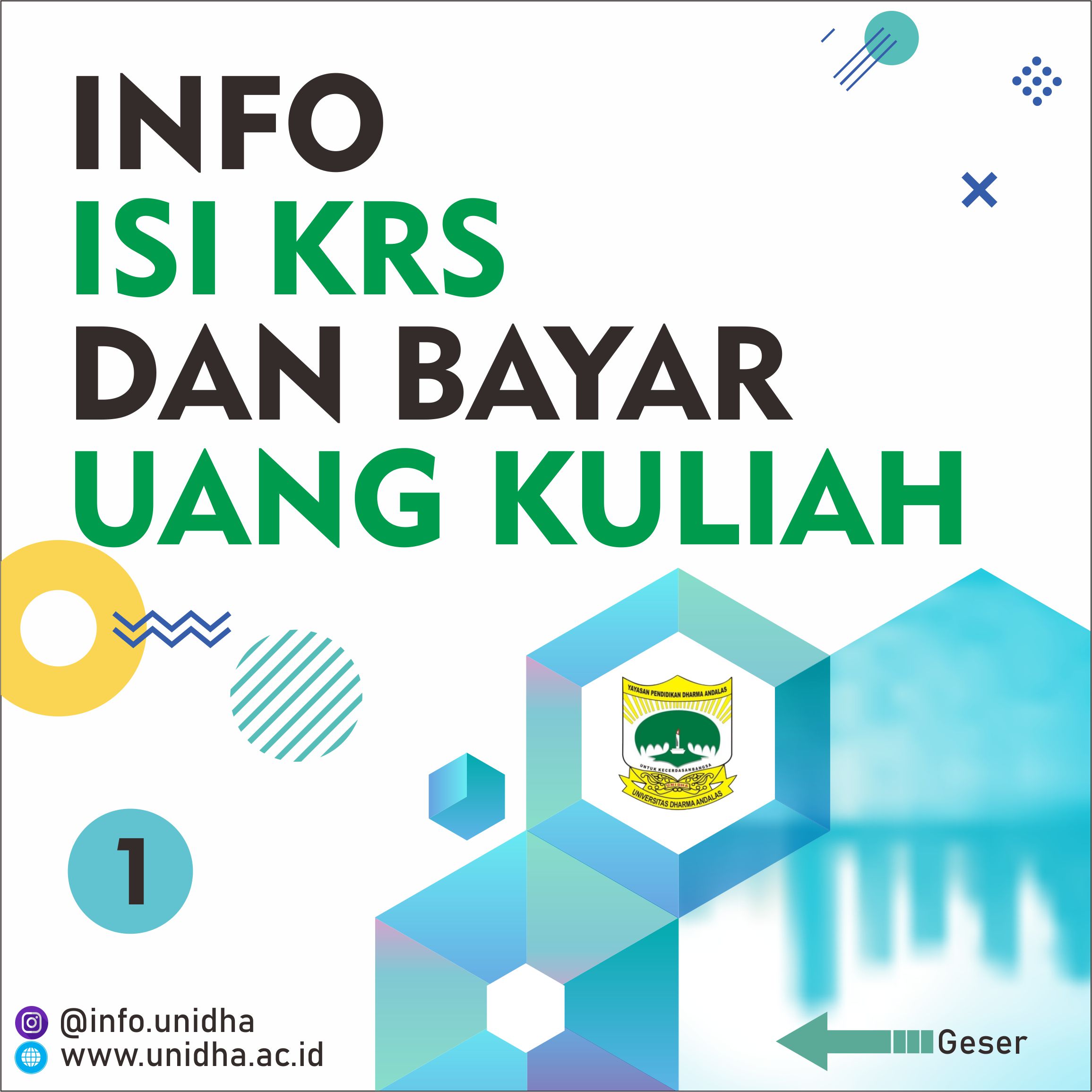 Informasi KRS Online dan Pembayaran Uang Kuliah