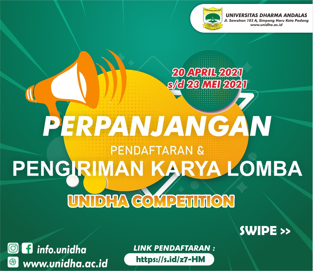 Perpanjangan Pelaksanaan Unidha Competition 2021