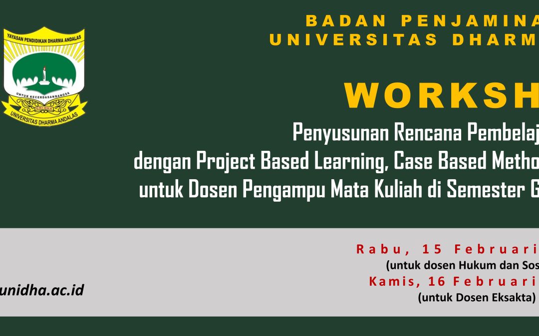 BAPEM UNIDHA Gelar Workshop Penyusunan RPS PjBL / CBM dan OBA