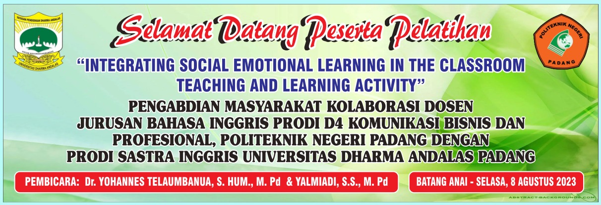 Dosen S1 Sastra Inggris UNIDHA menjadi Pemateri bagi Guru SMAN 1 Batang Anai.