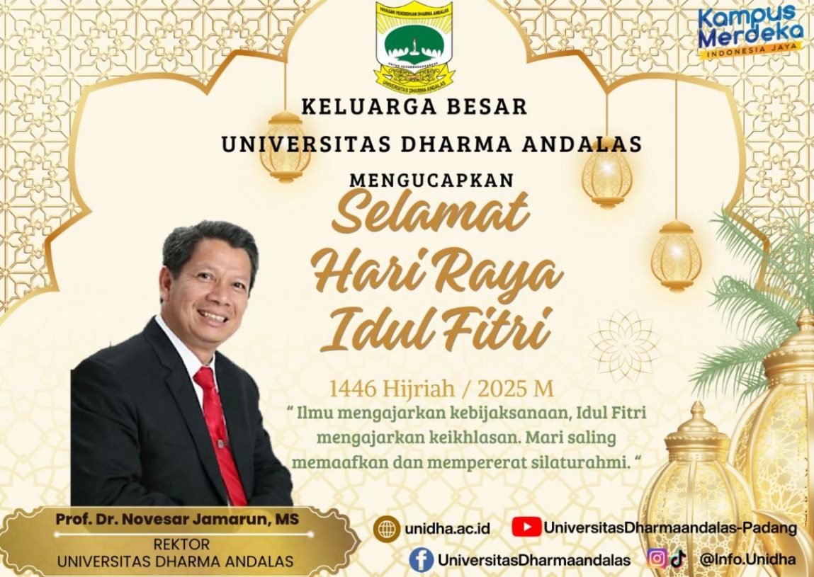 Rektor Universitas Dharma Andalas: Idul Fitri adalah Momen meraih Kemenangan setelah melatih diri selama Ramadhan
